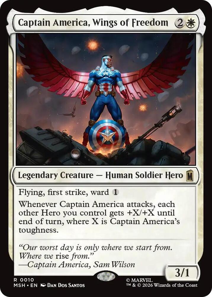 Captain America, Wings of Freedom - MTG