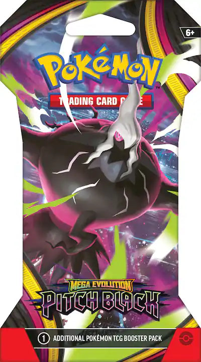 Pokemon Mega Evolution: Pitch Black Sleeved Booster Pack (style may vary)